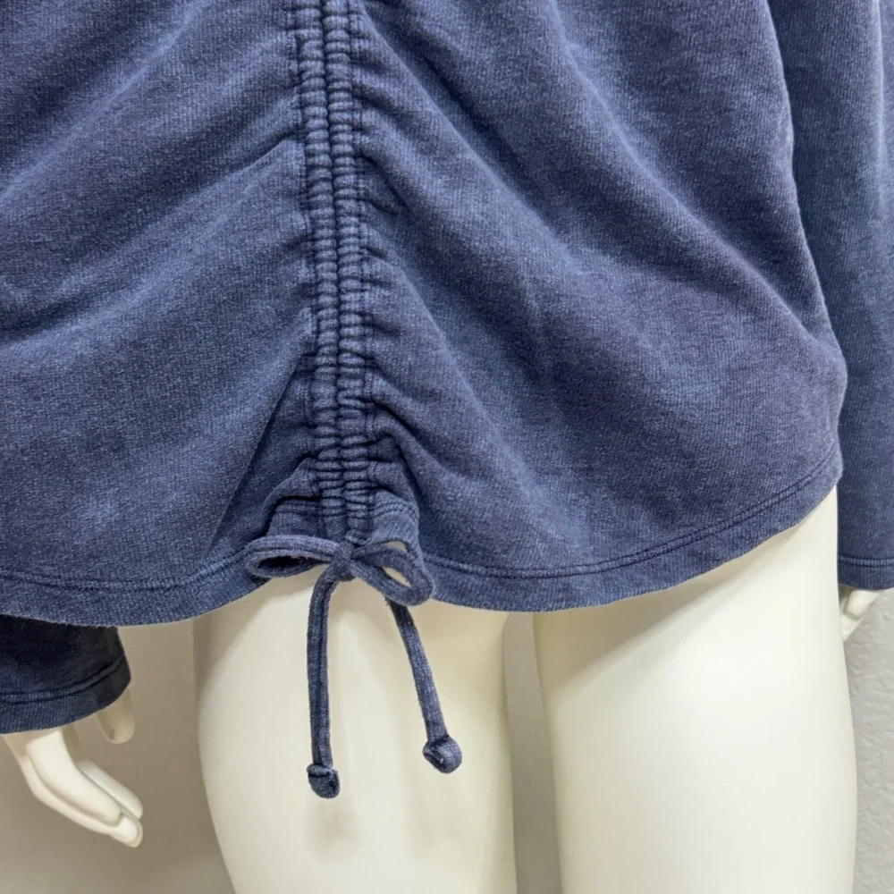 NWT Lane Bryant Distressed Navy Shirt - Picture 5 of 8